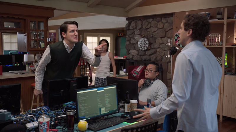 Zach Woods (left), Jimmy O. Yang, Thomas Middleditch
